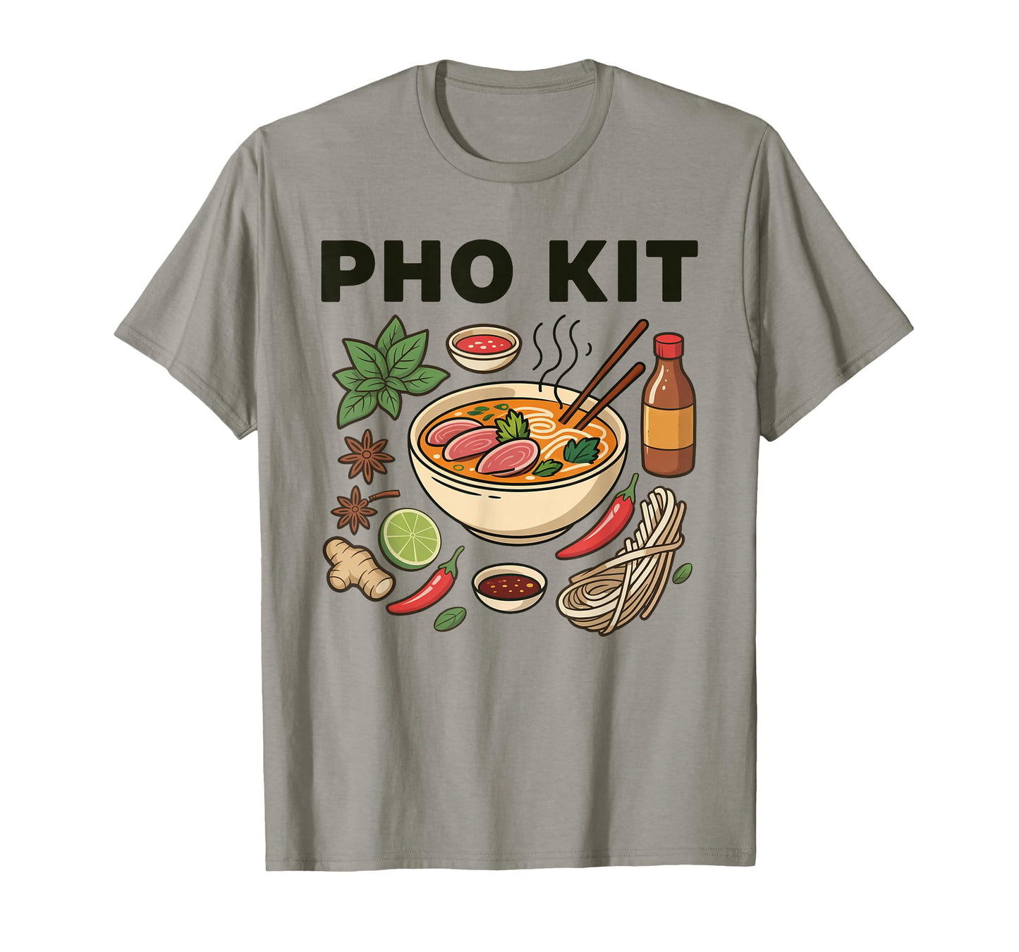 Apparel Pho Kit - Asian Vietnamese Noodle Soup Recipe T-Shirt