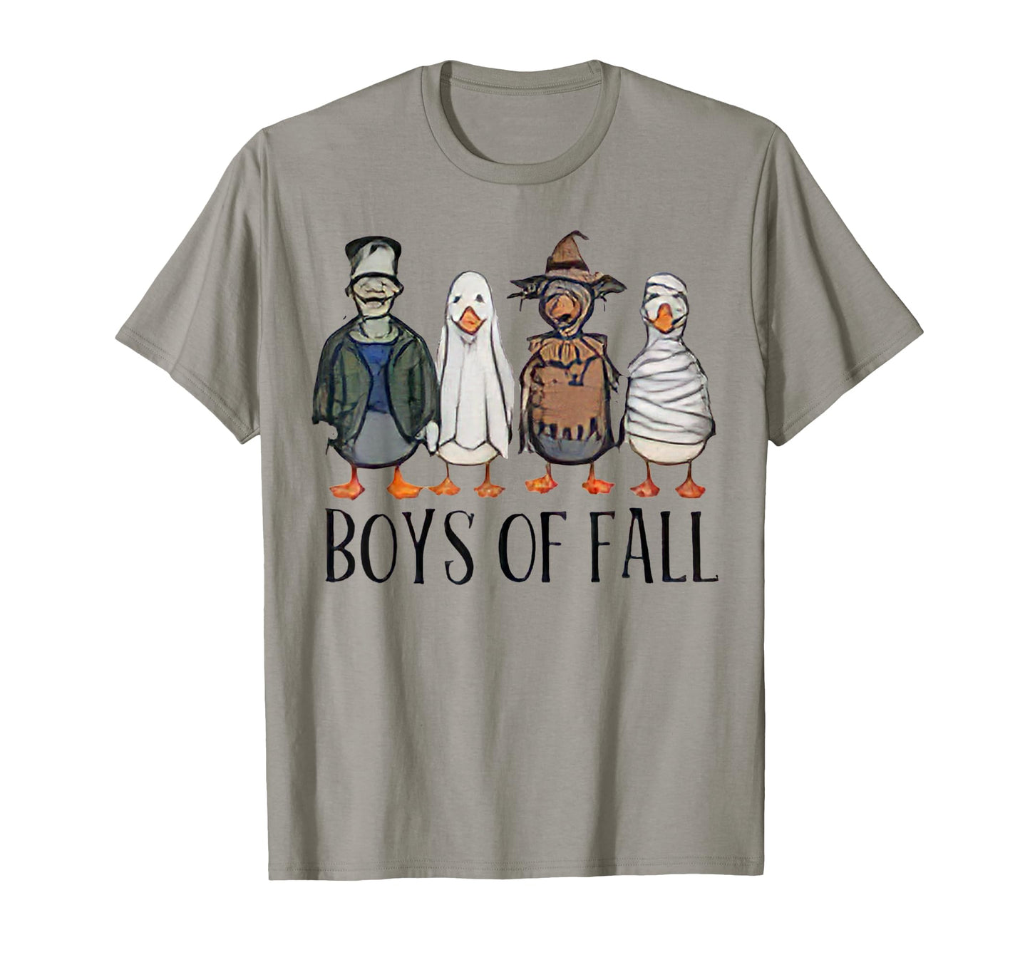 Funny Boys Of Fall Halloween Duck Cosplay Horror Character T-Shirt