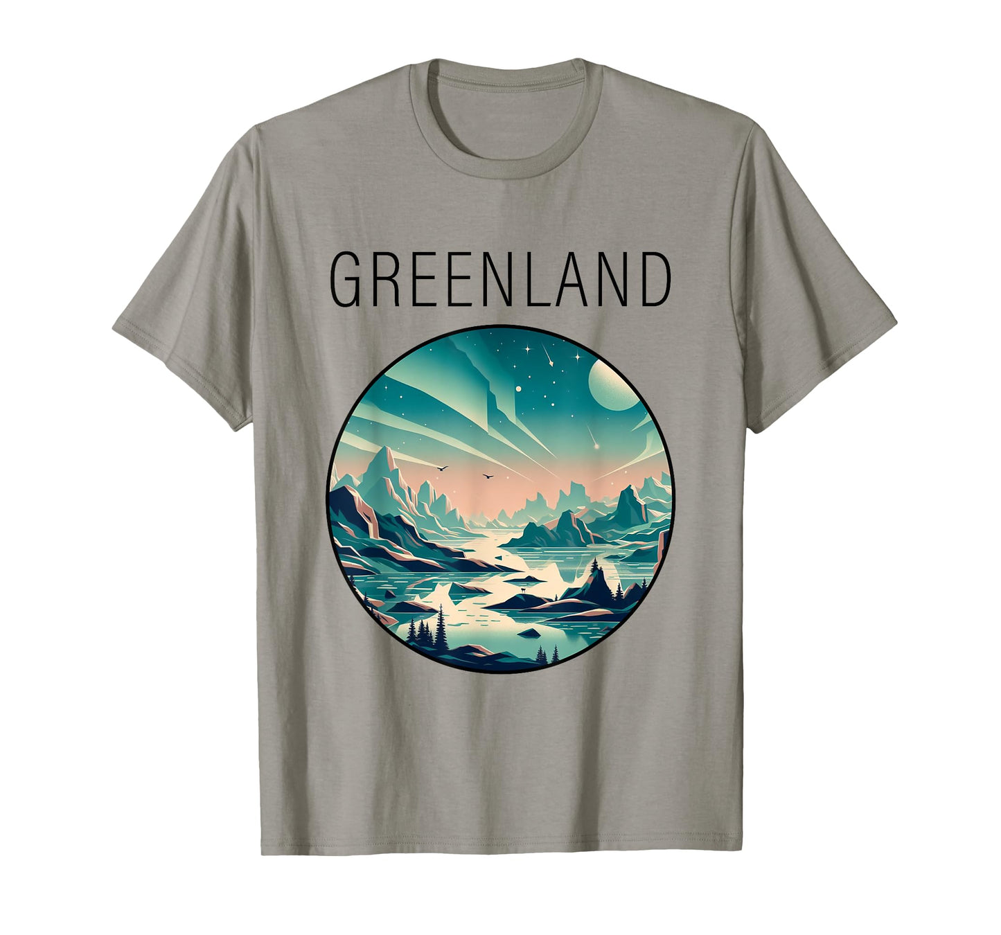 Greenland scenery Art Deco T-Shirt