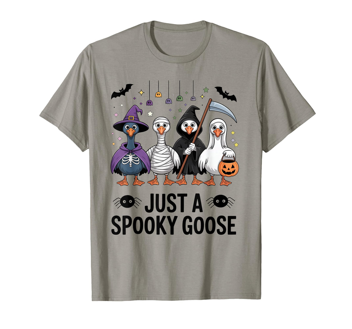 Just a Spooky Goose Costume Halloween Funny Goose Lover T-Shirt