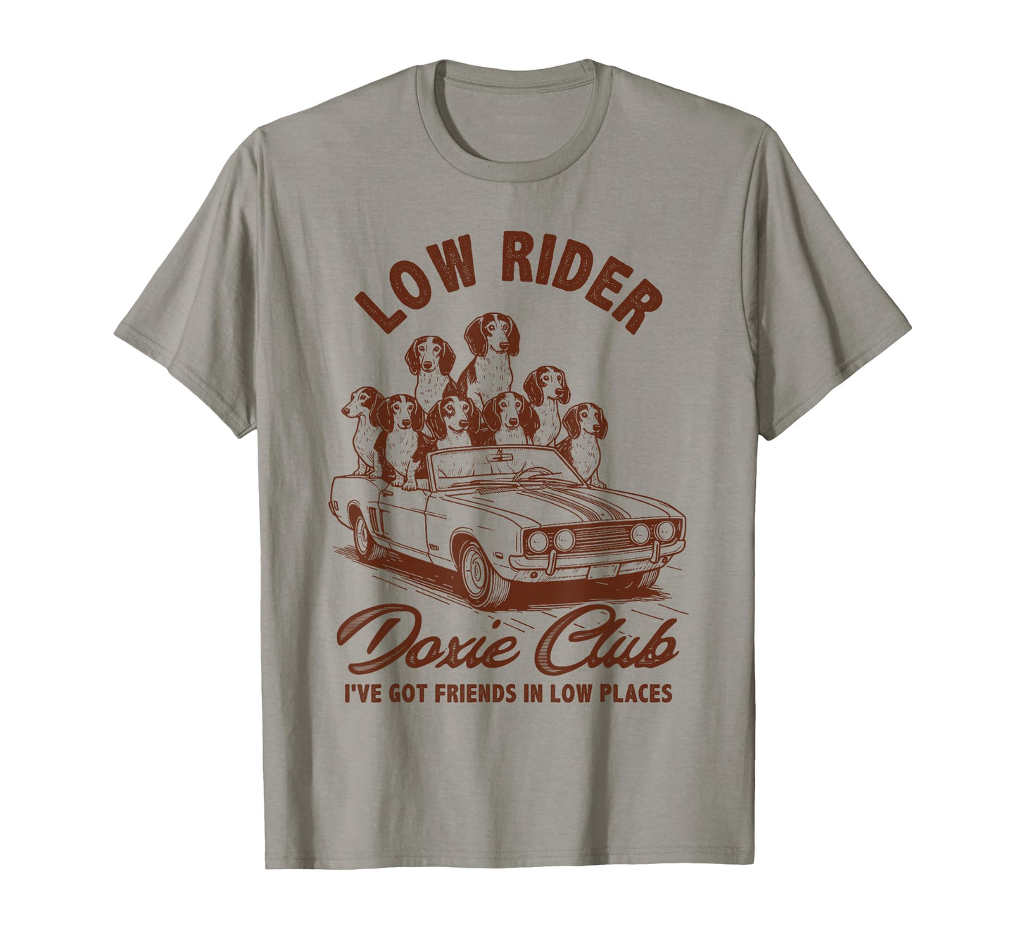 Dachshund Lover Doxie Mom Wiener Dog Low Rider Doxie Club T-Shirt