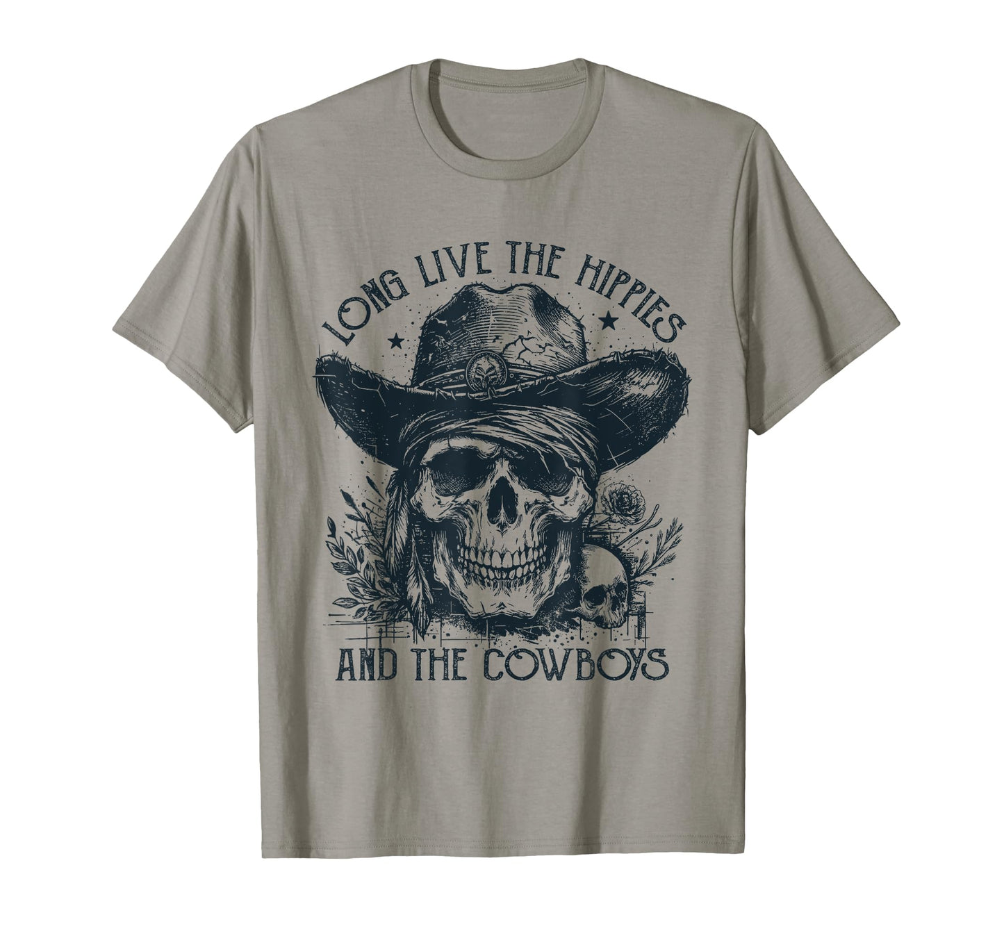 Long Live The Hippies And The Cowboys Country T-Shirt