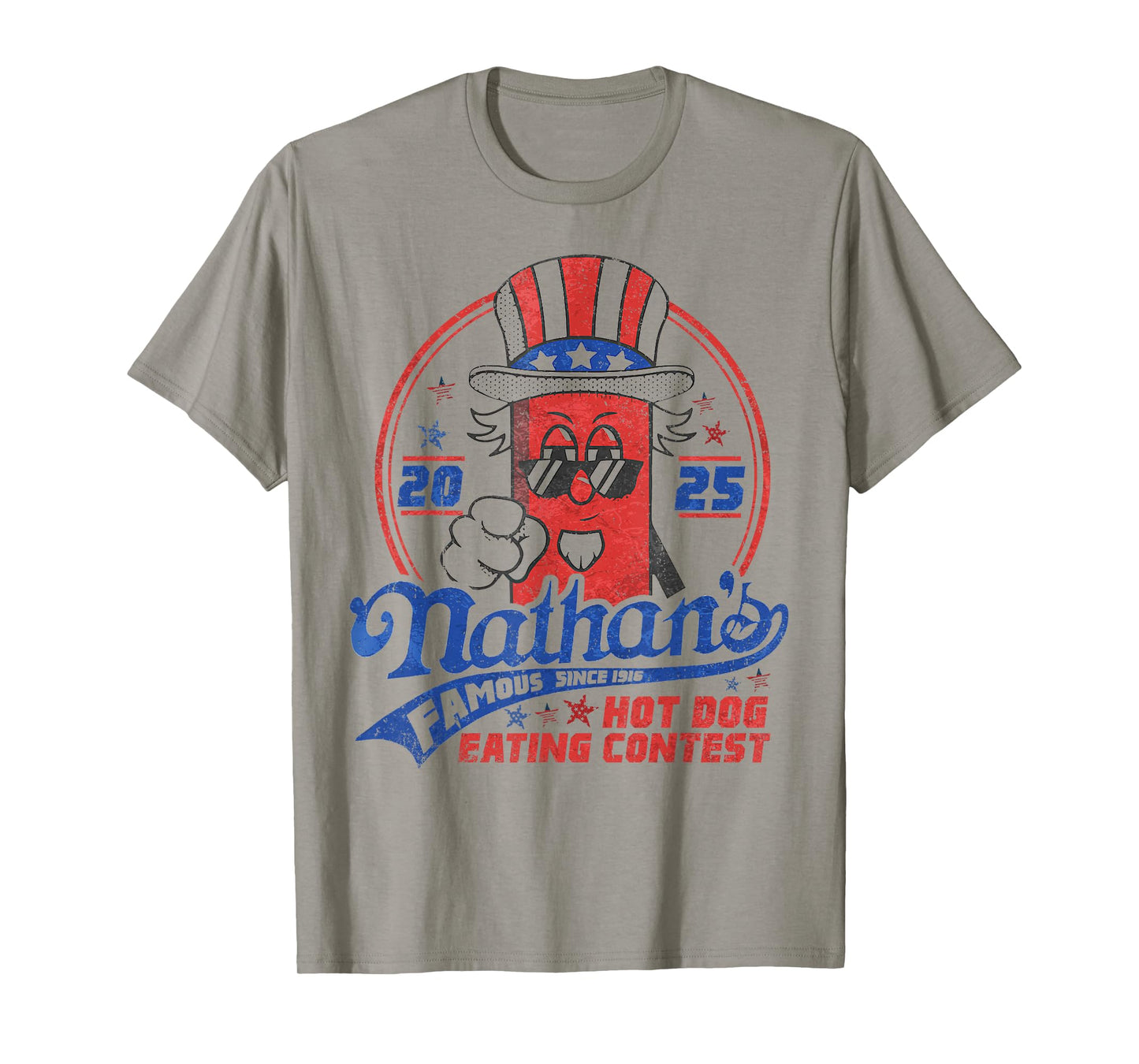 Nathan’s Famous Hot Dog Eating Contest 2025 Funny T-Shirt