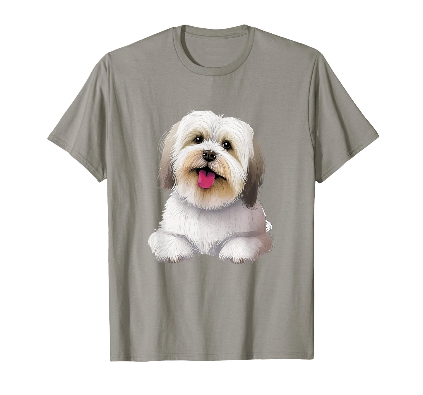 Cute Lhasa Apso Dog Design T-Shirt
