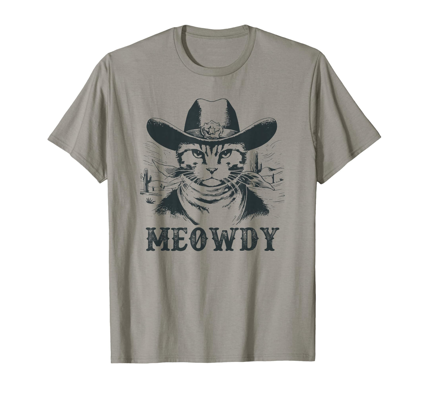 Meowdy - Mashup Between Meow and Howdy - Funny Cat Meme T-Shirt