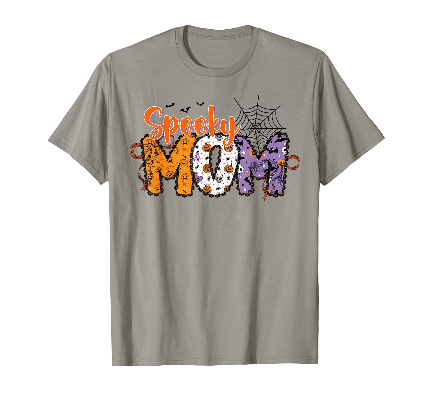 Spooky Mom Coquette Bow Mom Halloween T-Shirt