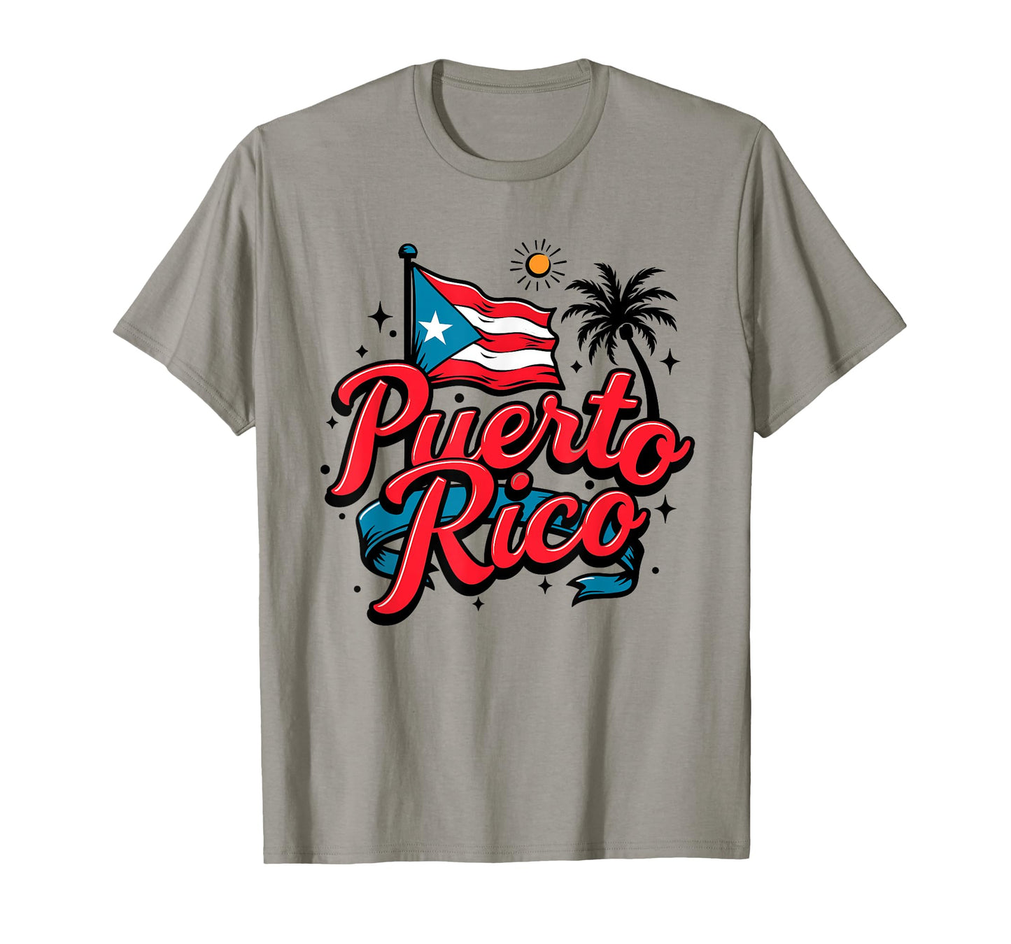 Puerto Rico Flag Hispanic Heritage Month Boricua Rican Retro T-Shirt
