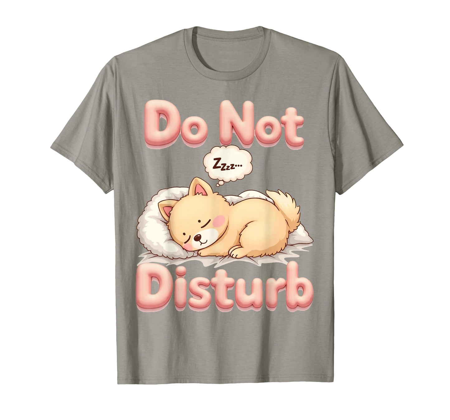 Do Not Disturb Pom Dog Funny Pomeranian Pajamas T-Shirt
