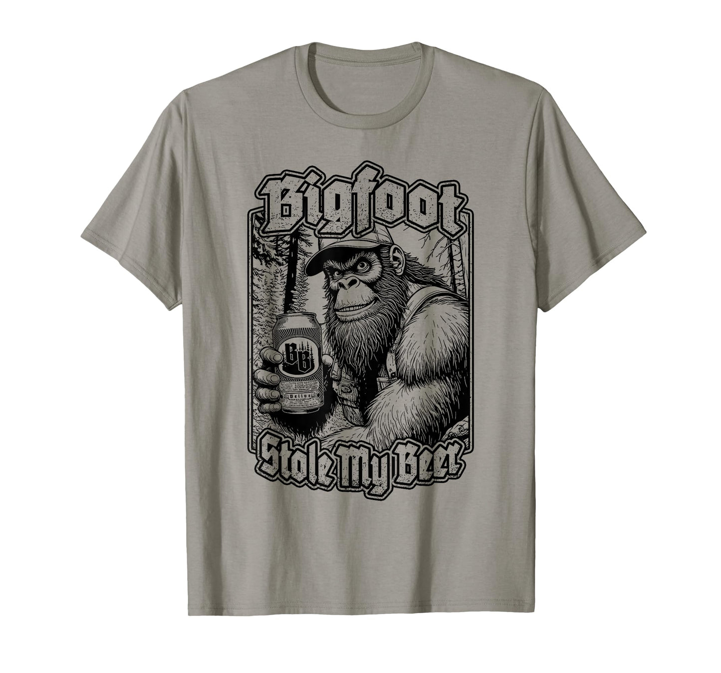 Bigfoot Stole My Beer Lover Funny Sasquatch Redneck Beers T-Shirt