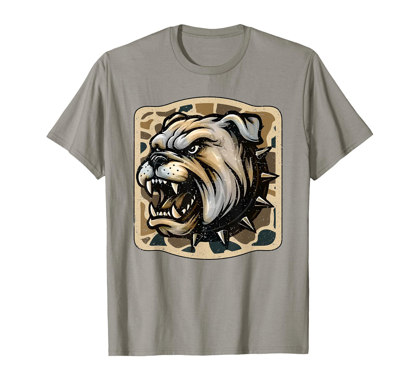 Bulldogs Camo Football Game Day School Mascot Team Spirit T-Shirt