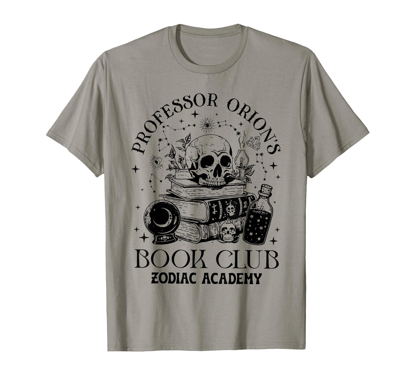 Professor Orions Book Club Halloween Skull Book Lover Womens T-Shirt