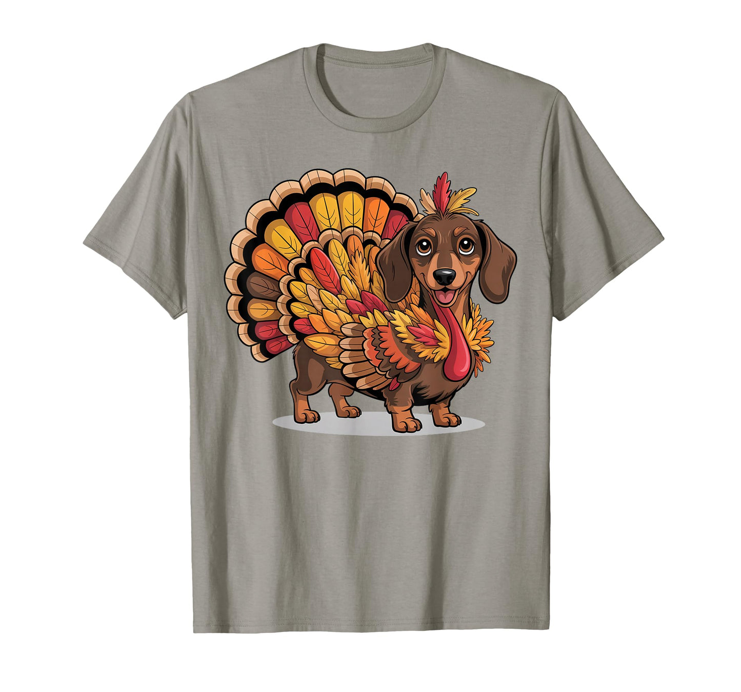Cute Wiener Dog Fall Autumn Thanksgiving Dachshund Turkey T-Shirt