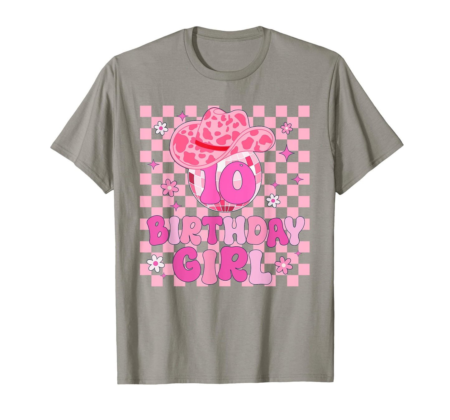 Western Disco Theme 10th Birthday Cowgirl Rodeo 10 Year Old T-Shirt