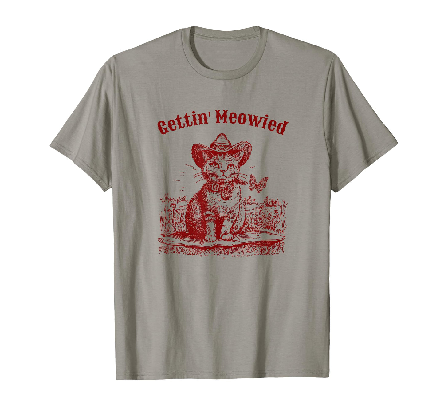 Meowdy Bachelorette Party Cowgirl Cowboy Cat Bridal Squad T-Shirt