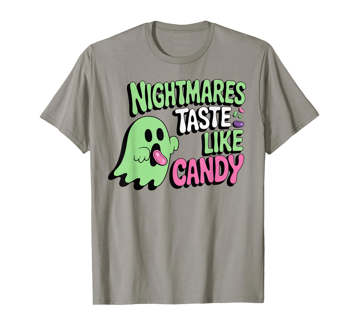 Retro Ghost Candy Quote Creepy Cute Halloween T-Shirt