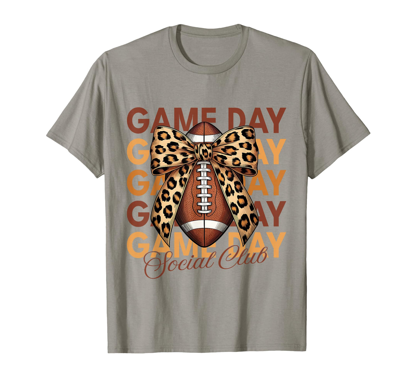 Football Coquette Bow Touchdown Season Game Day Sports Lover T-Shirt