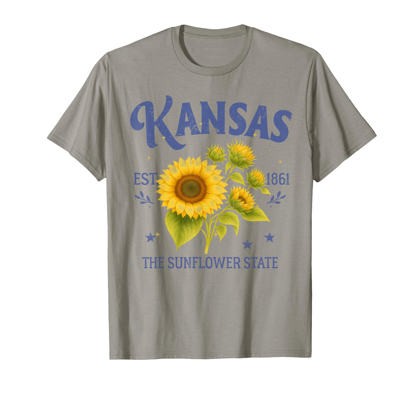 Kansas The Sunflower A State Traveling Trip Souvenir T-Shirt