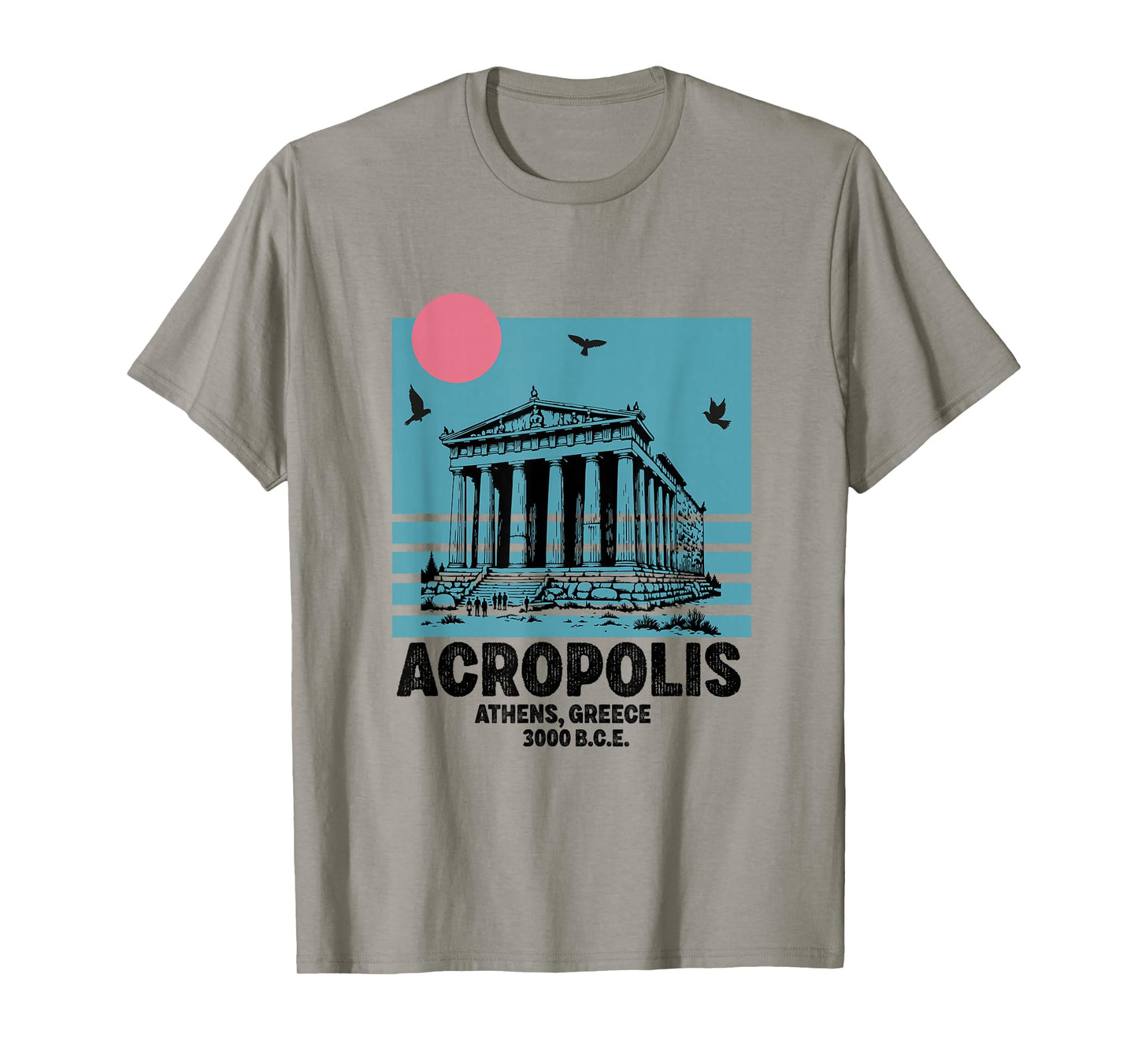 Acropolis Souvenir Athens Greece Greek Parthenon T-Shirt