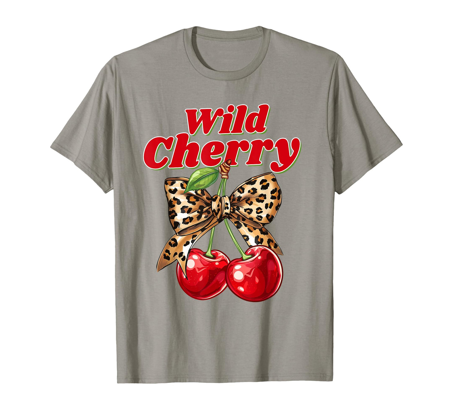 Cherry Lover Leopard Coquette Summer Vibes Wild Cherry T-Shirt