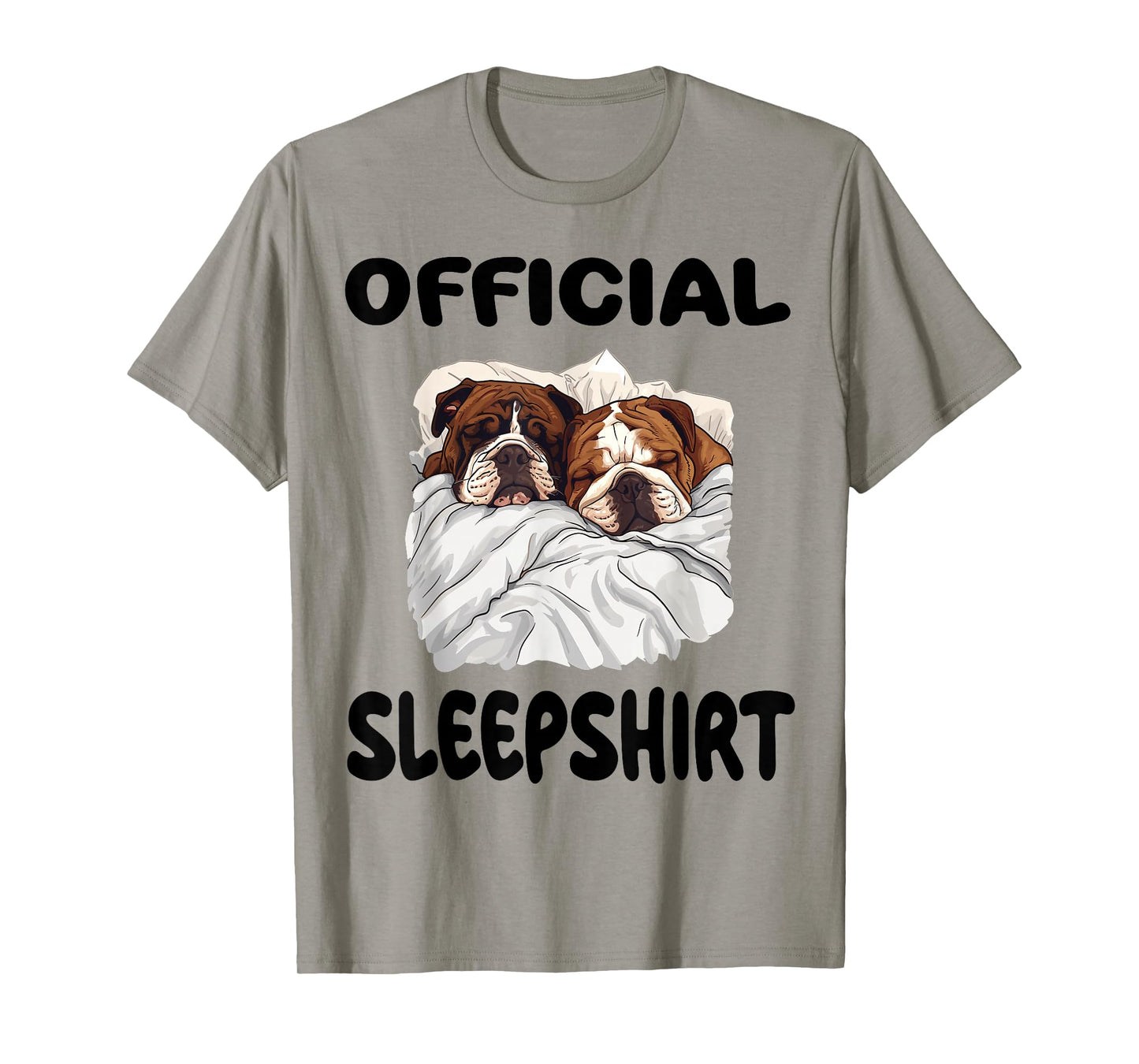 English Bulldog dog Official Sleepshirt Pajamas Nightgown T-Shirt