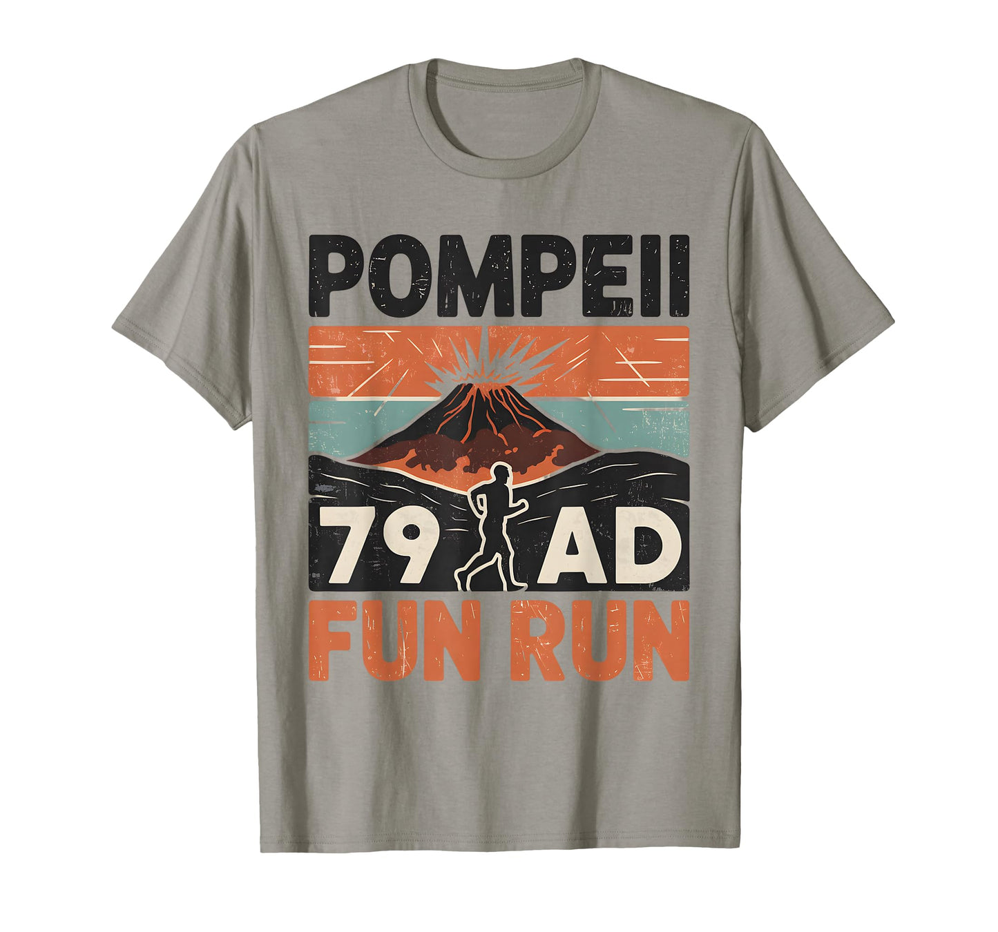 Pompeii Fun Run Geography Volcanologist Volcanology T-Shirt