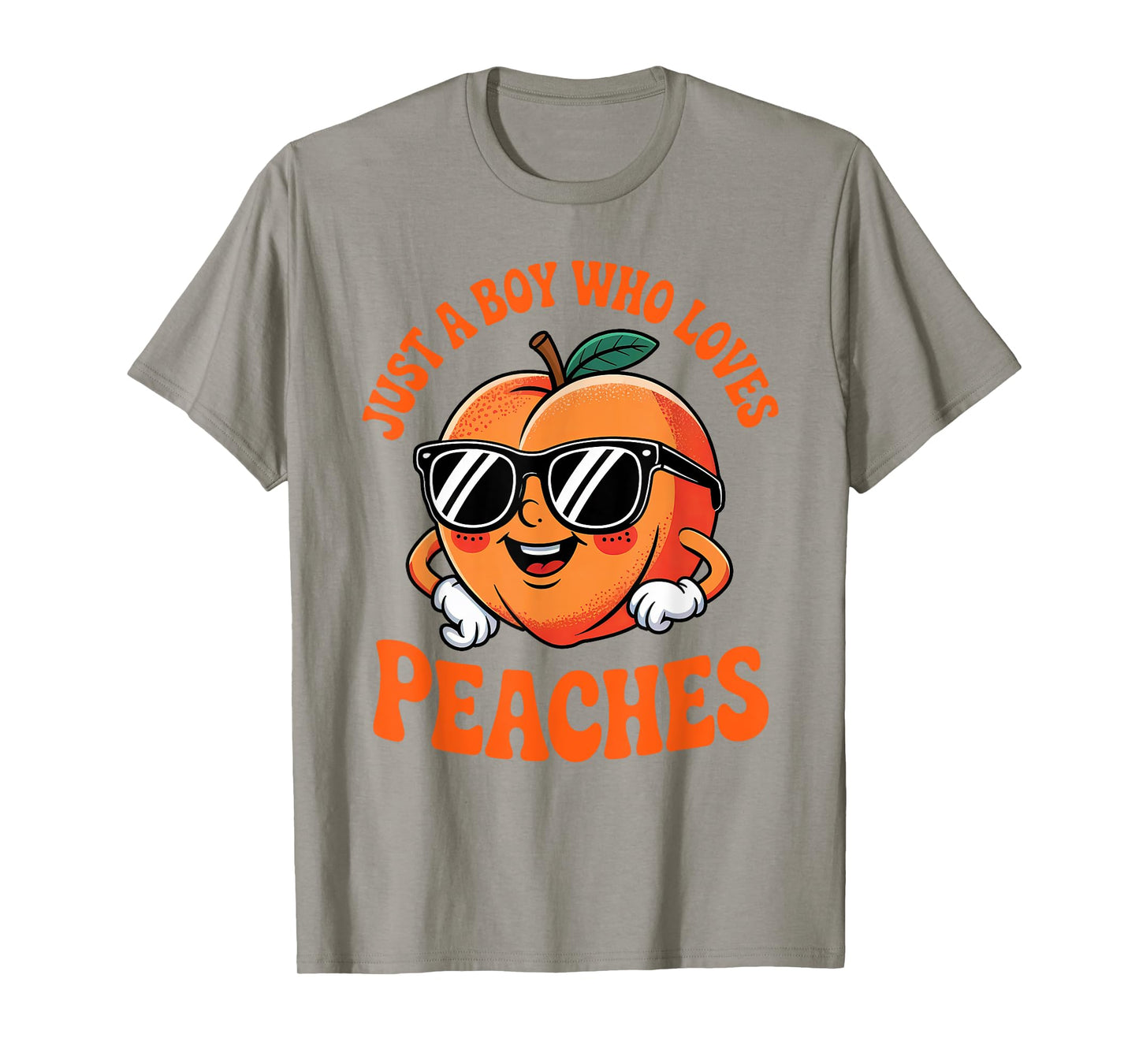 Just a Boy Who Loves Peaches Peach Teen Boys Toddler Kid T-Shirt