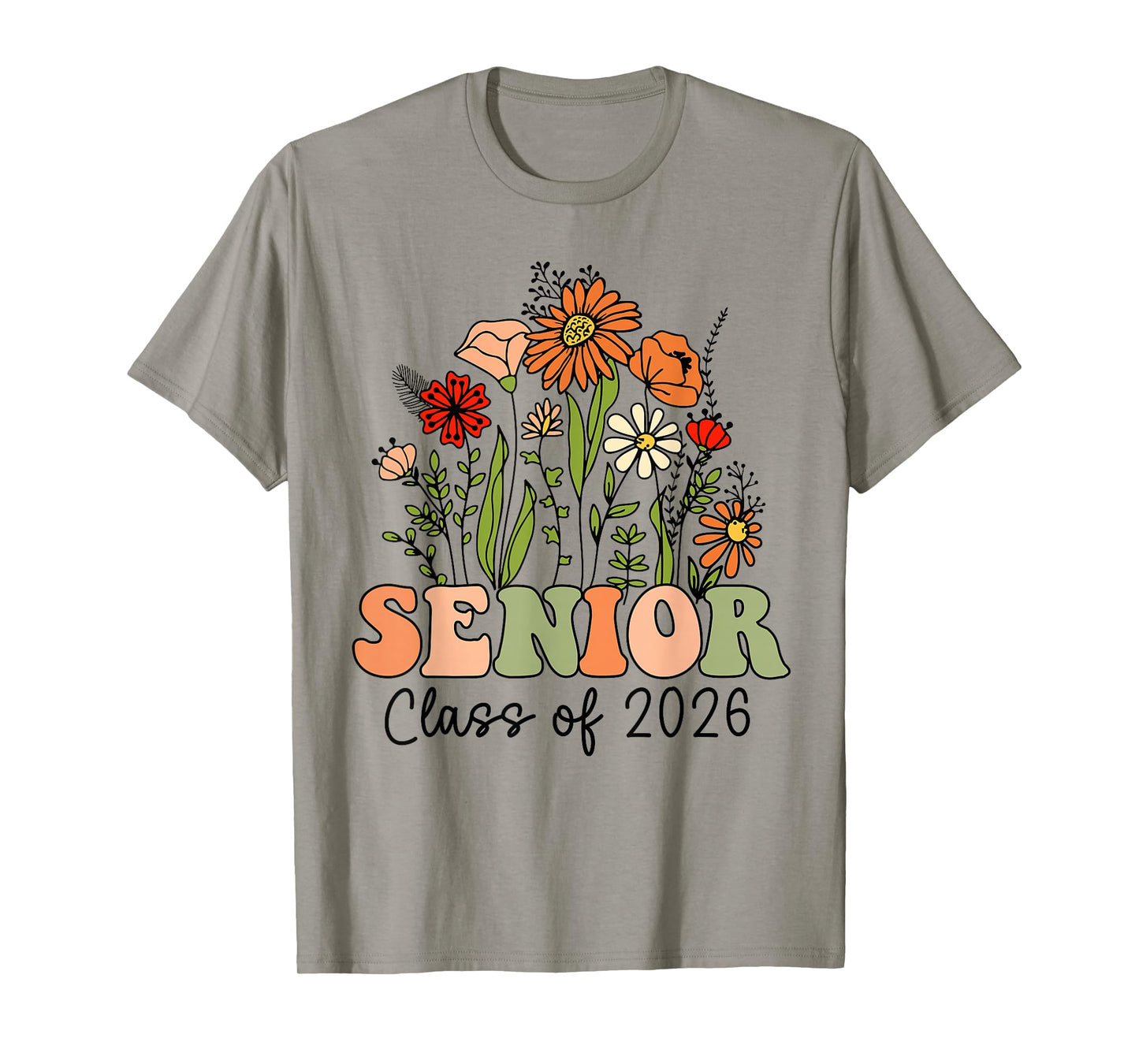 Senior 2026 Graduate Class of 2026 Wildflowers Graduation T-Shirt