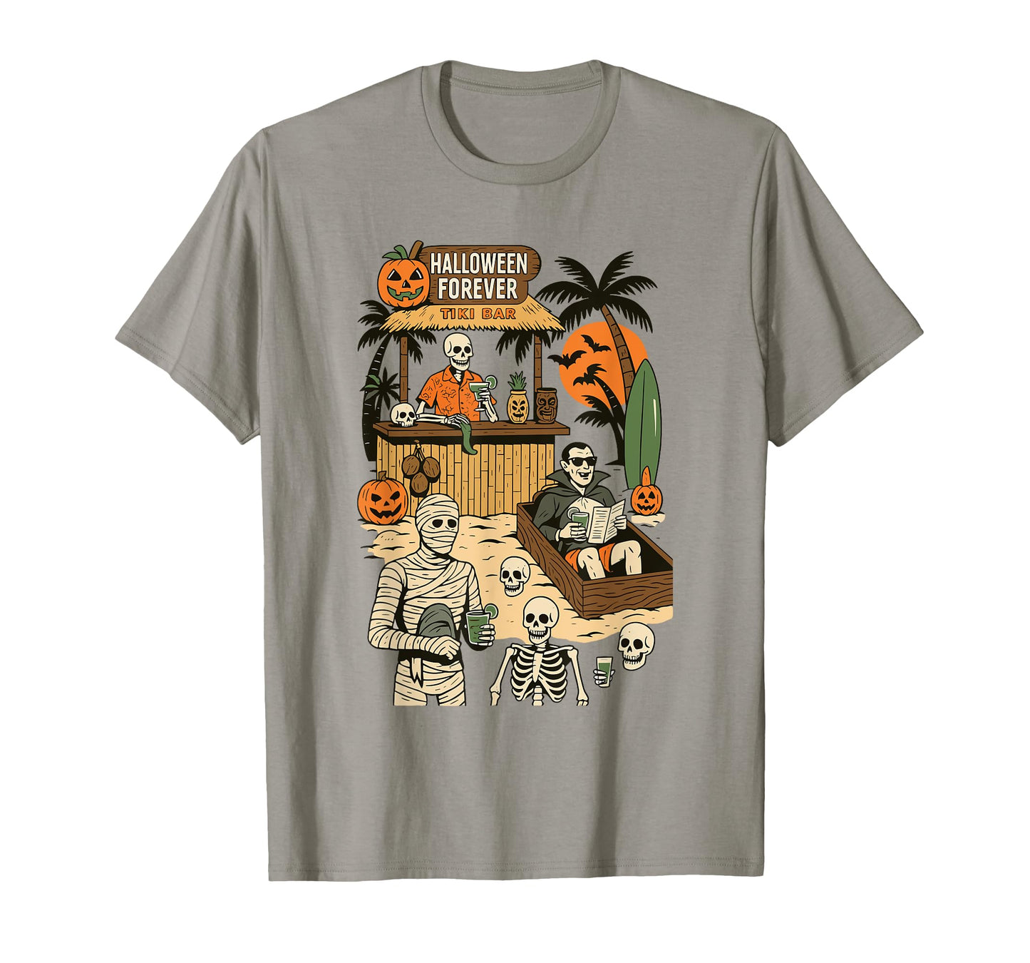 Spooky Summer Halloween Retro Summer Horror Characters Women T-Shirt