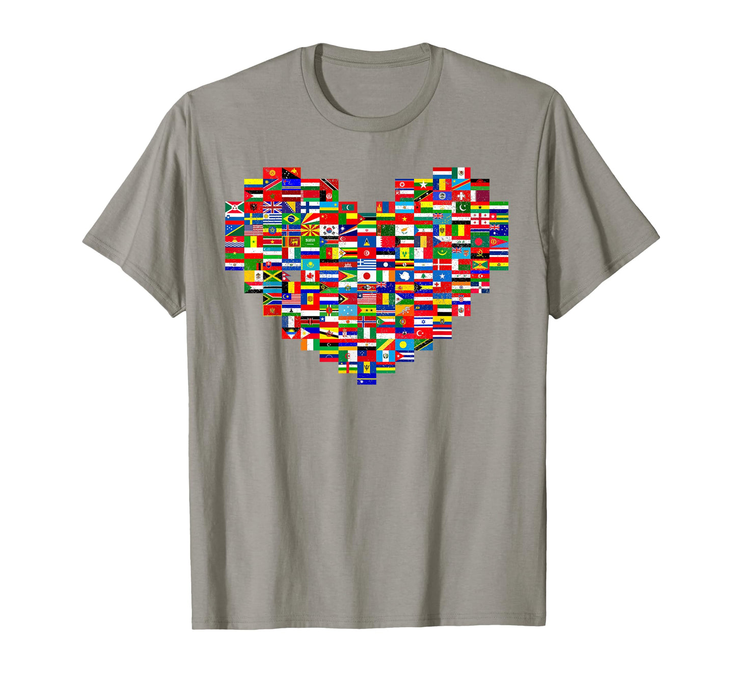 Hearts World Flags Heart Flags of the Countries T-Shirt