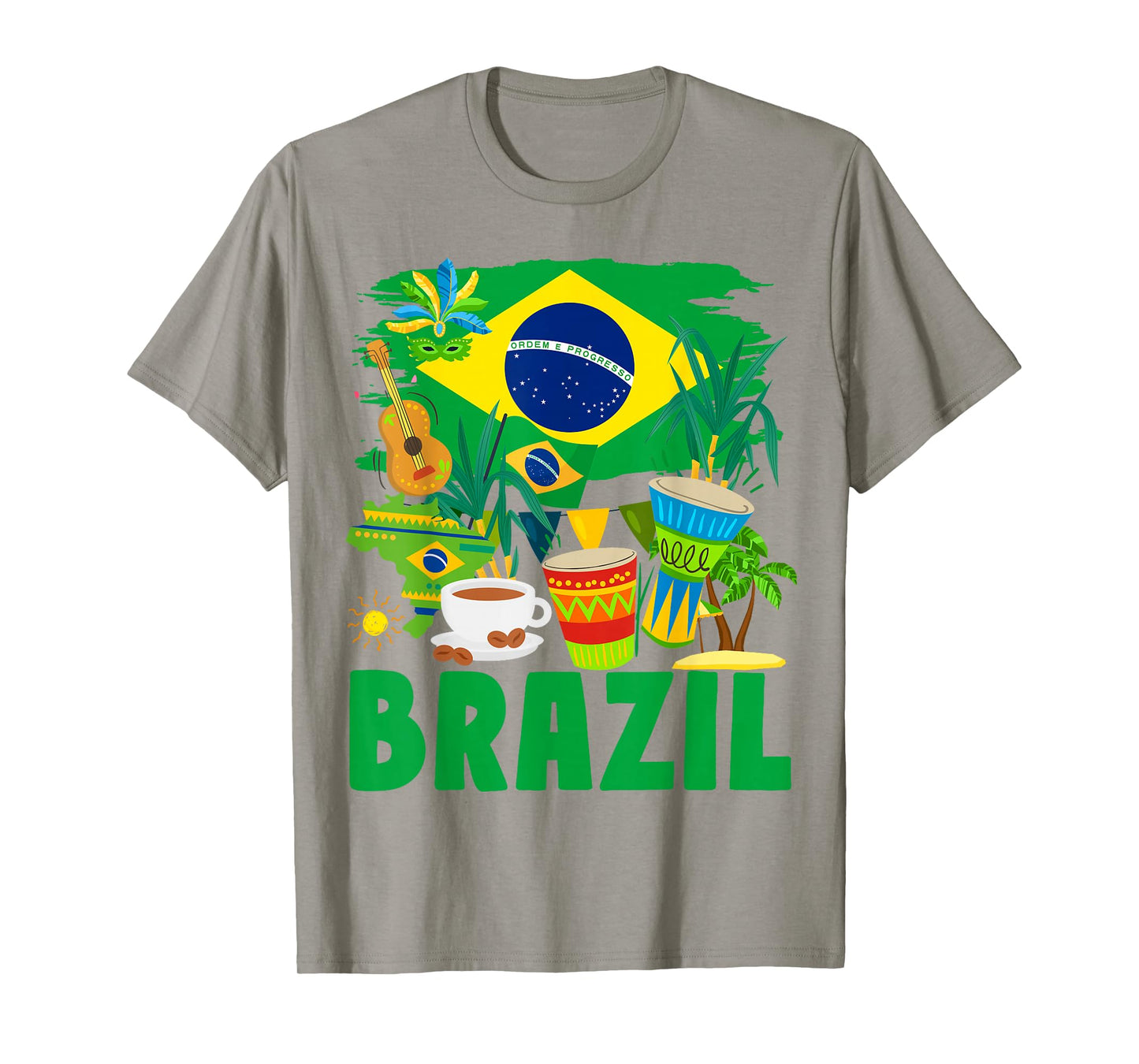 Brazil Flag Outfit Idea For Kids Brasil & Brazilian Flag T-Shirt