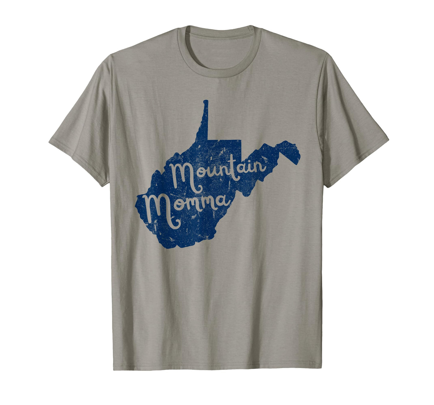 West Virginia Map Mountain Momma WV 304 Home Vintage T-Shirt