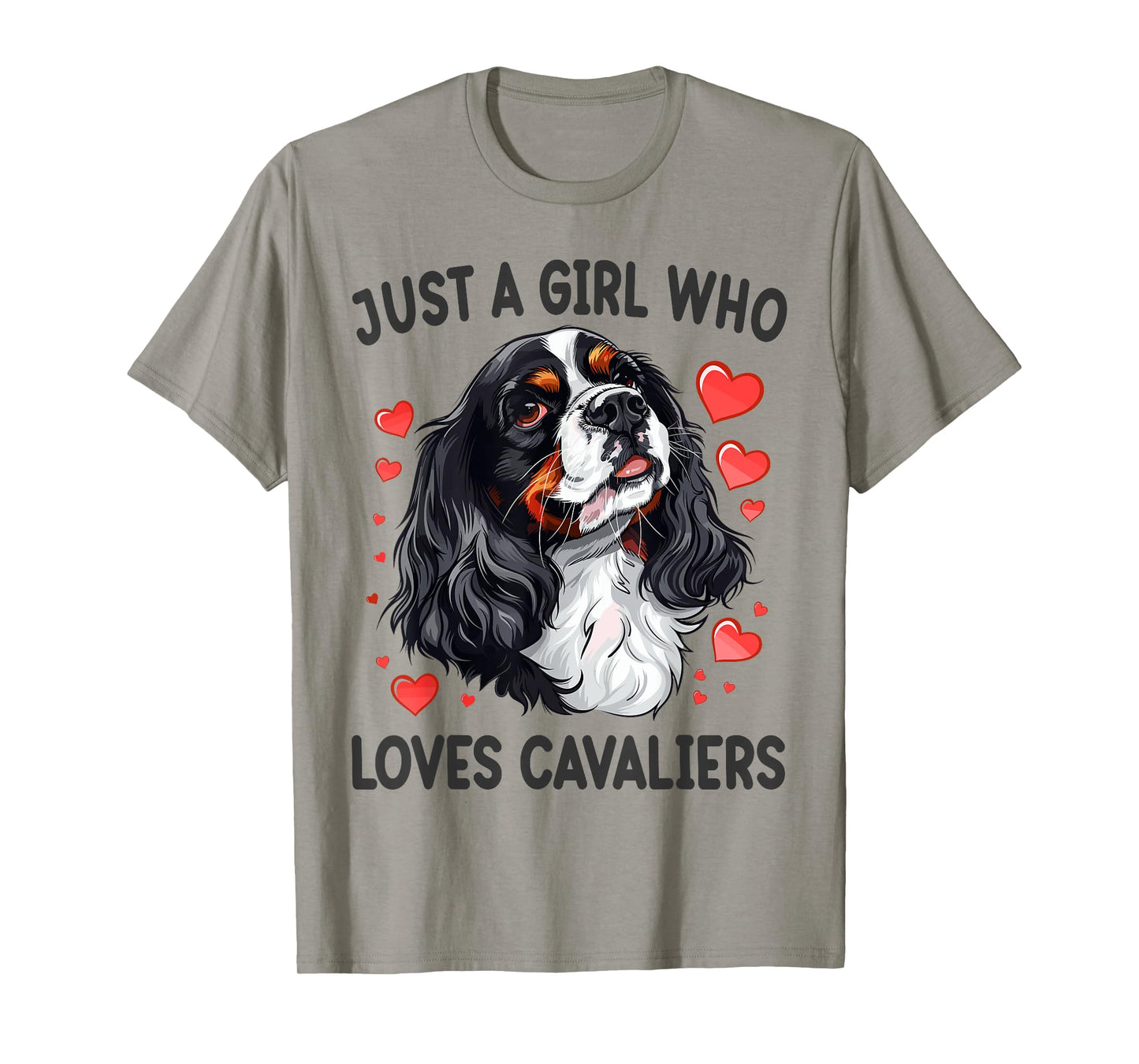 Just a Girl Who Loves Cavaliers King Charles Spaniel Dog T-Shirt