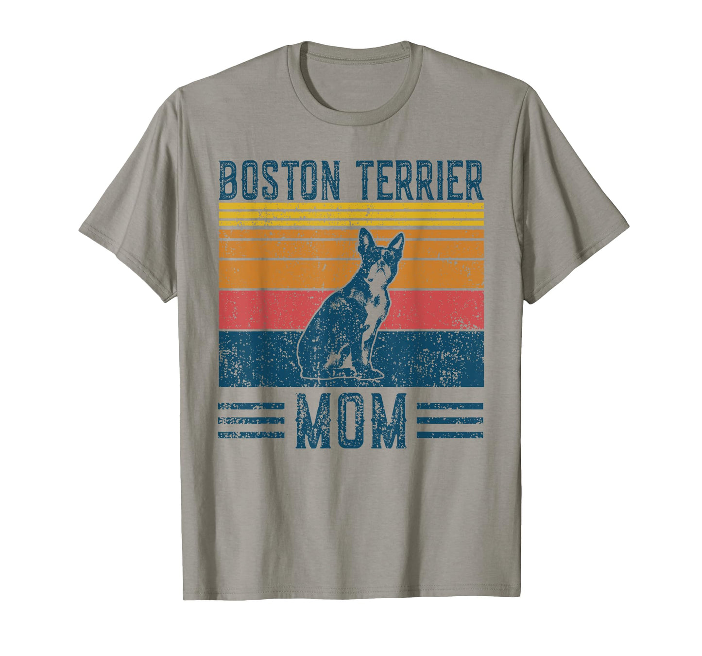 Dog Boston Terrier Mom - Vintage Boston Terrier Mom T-Shirt