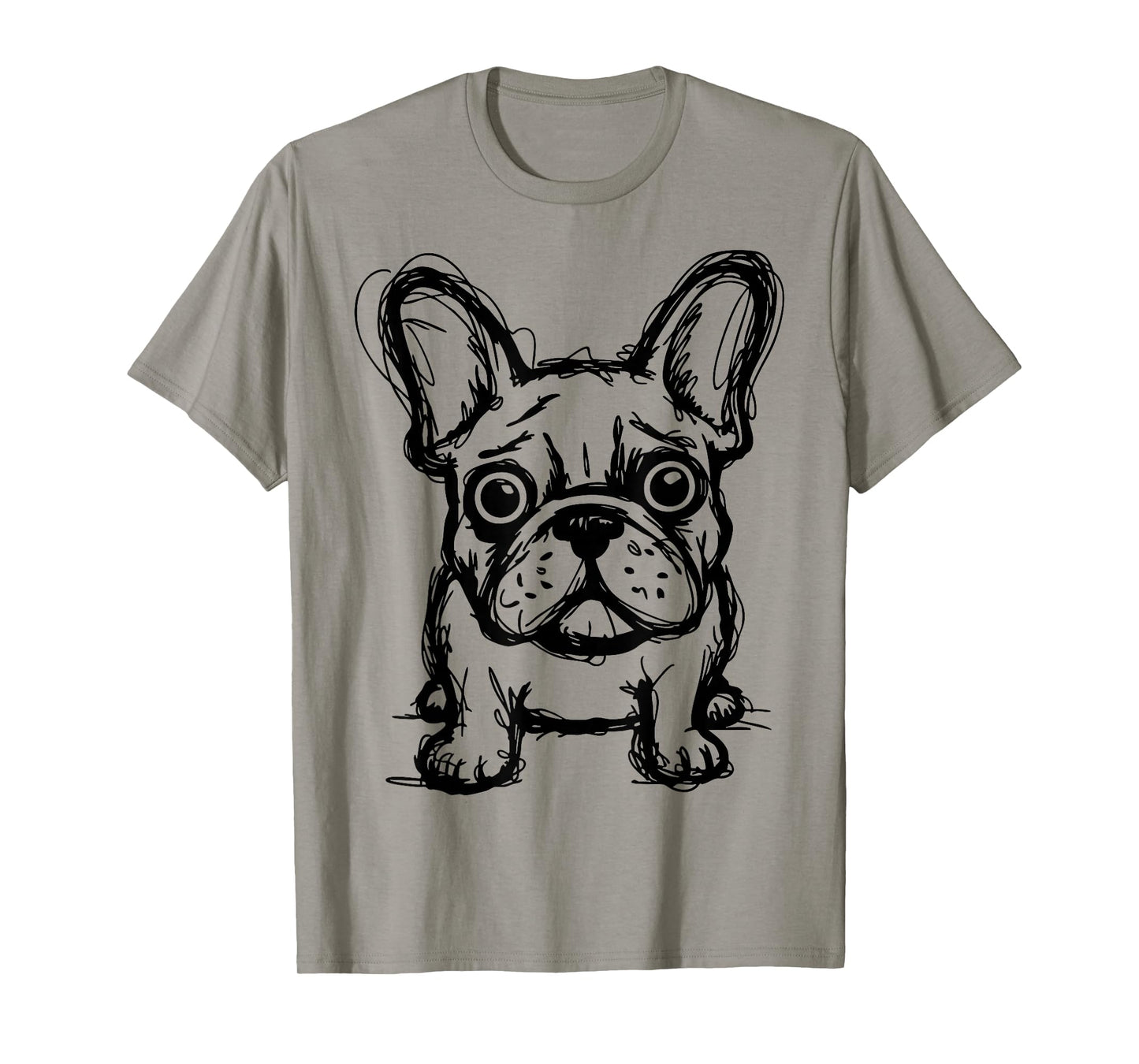 Dog Abstract Art Portrait Drawing Whimsical Dog Lovers T-Shirt