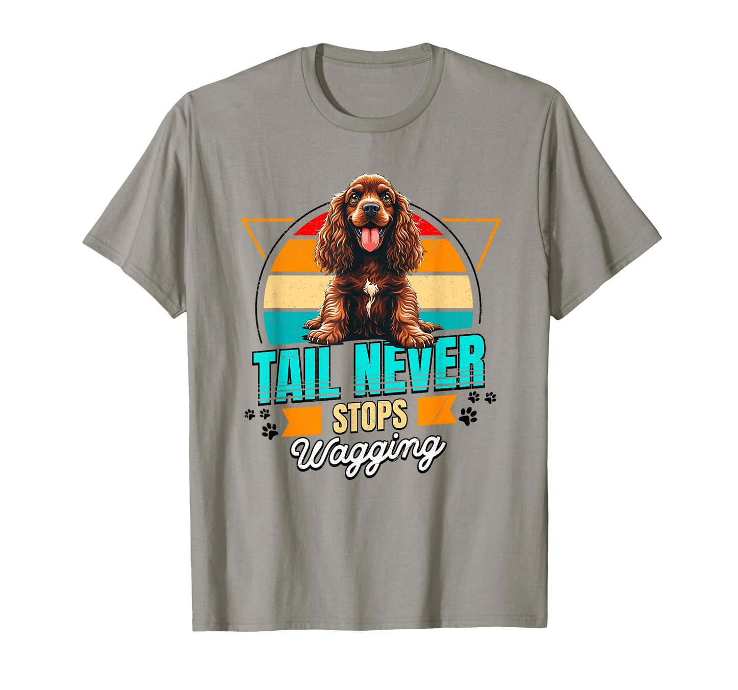 English Cocker Spaniel Lover Funny Cocker Spaniel Retro T-Shirt