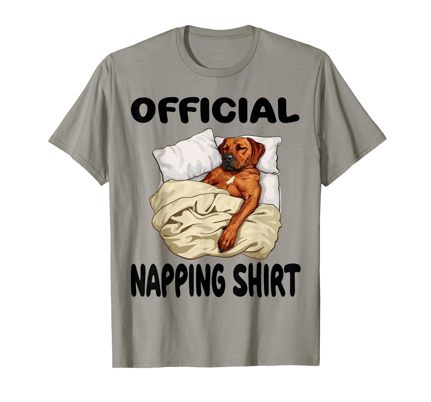 Rhodesian Ridgeback Dog Official Napping shirt Pajamas T-Shirt