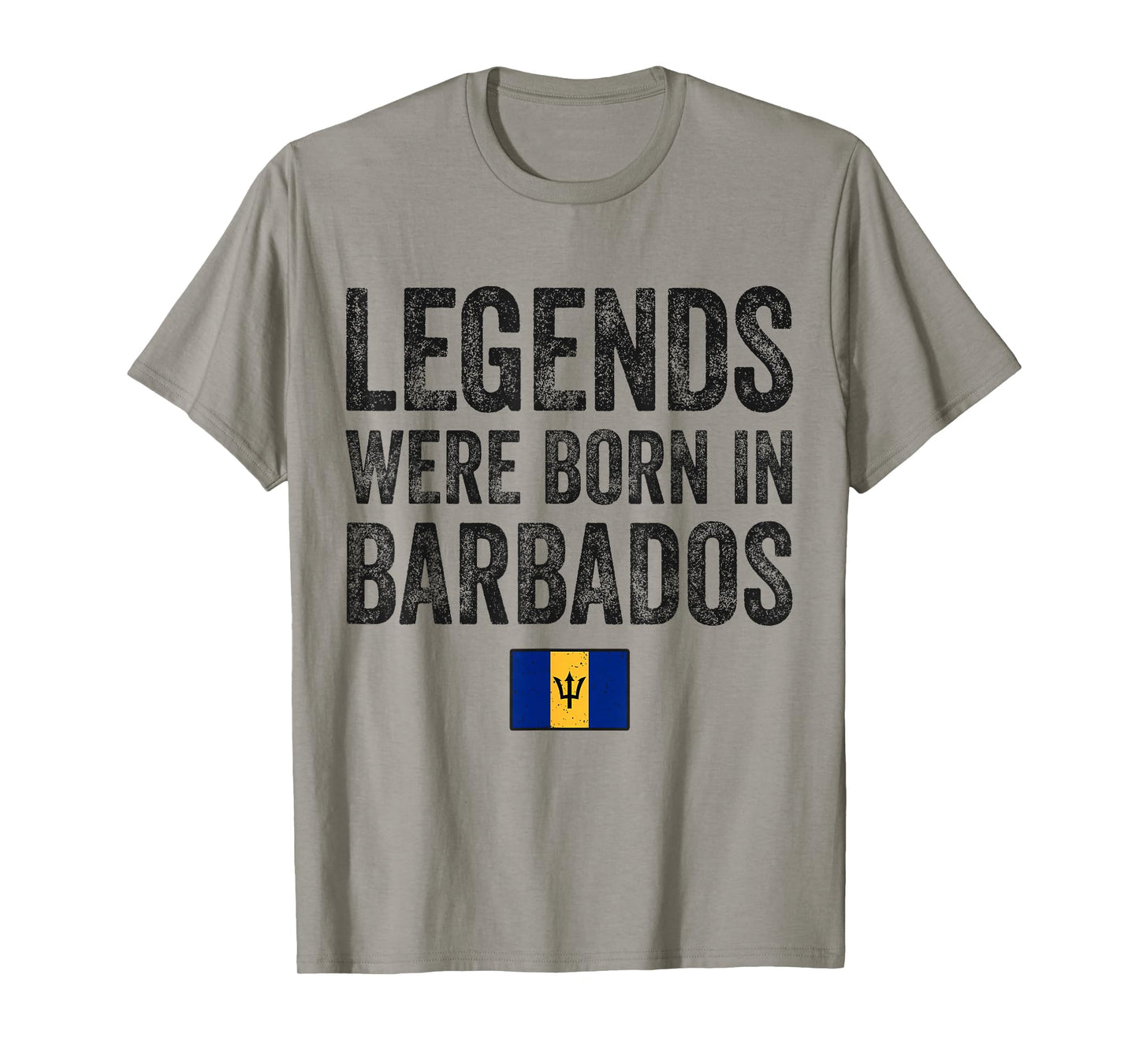 Legends Were Born In Barbados Barbadian Flag Pride Roots T-Shirt