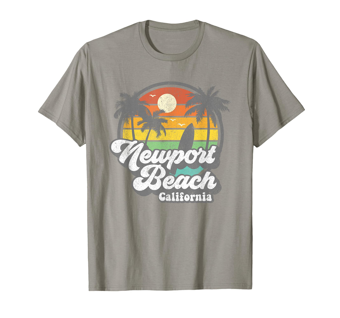 Vintage Newport Beach California CA Surfing Retro Surf Gift T-Shirt