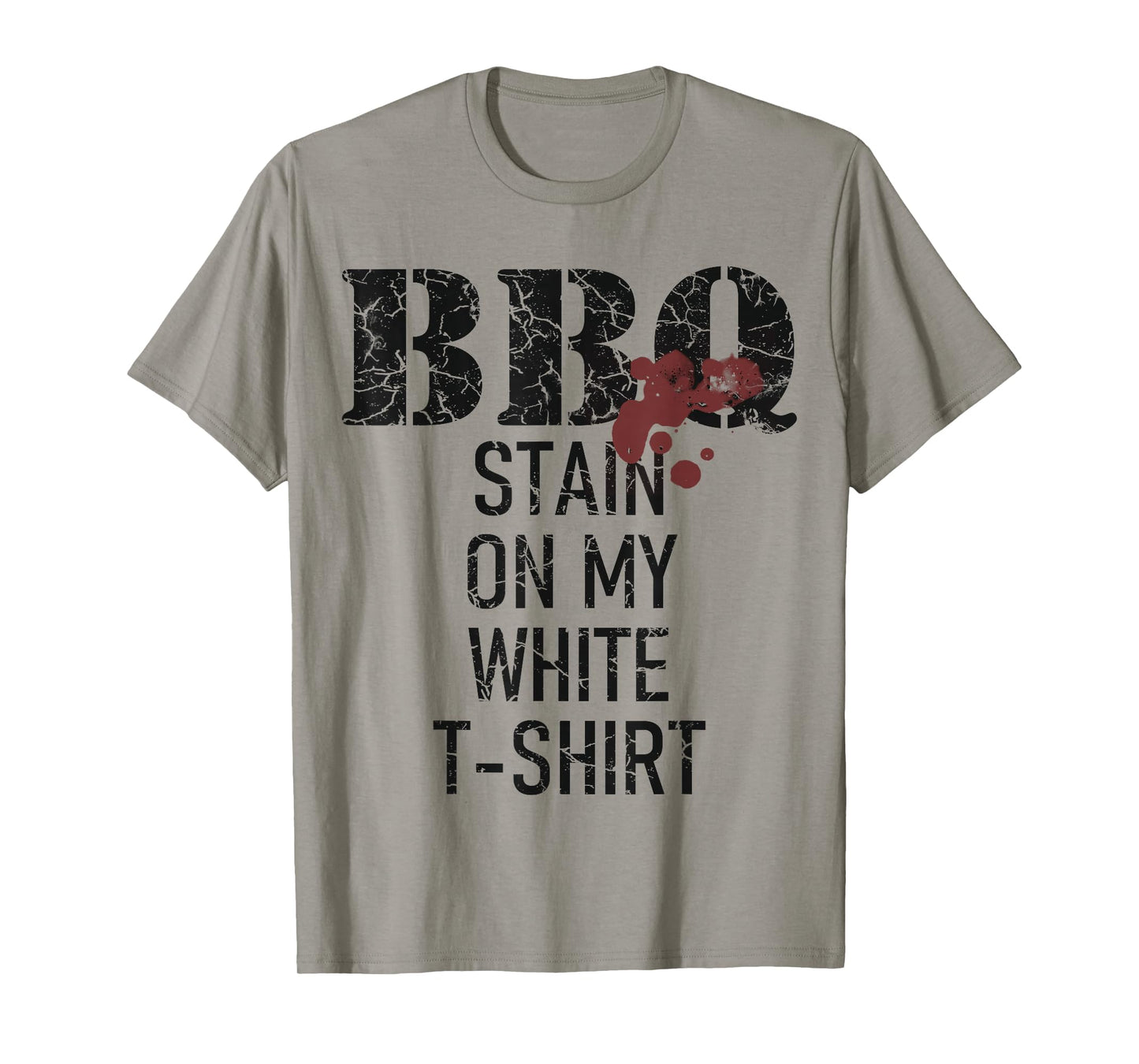 Barbecue stain on my white T-Shirt