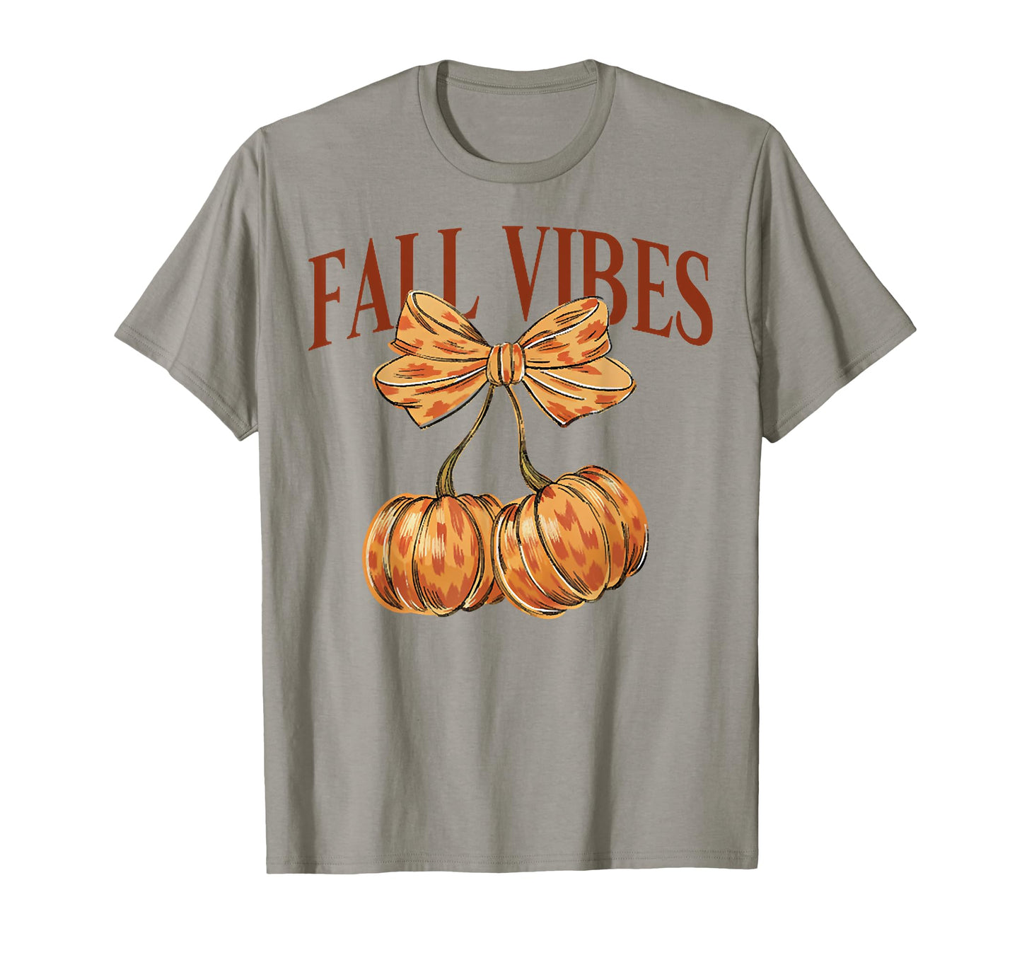 Coquette Fall Vibes Brushstroke Pumpkin T-Shirt
