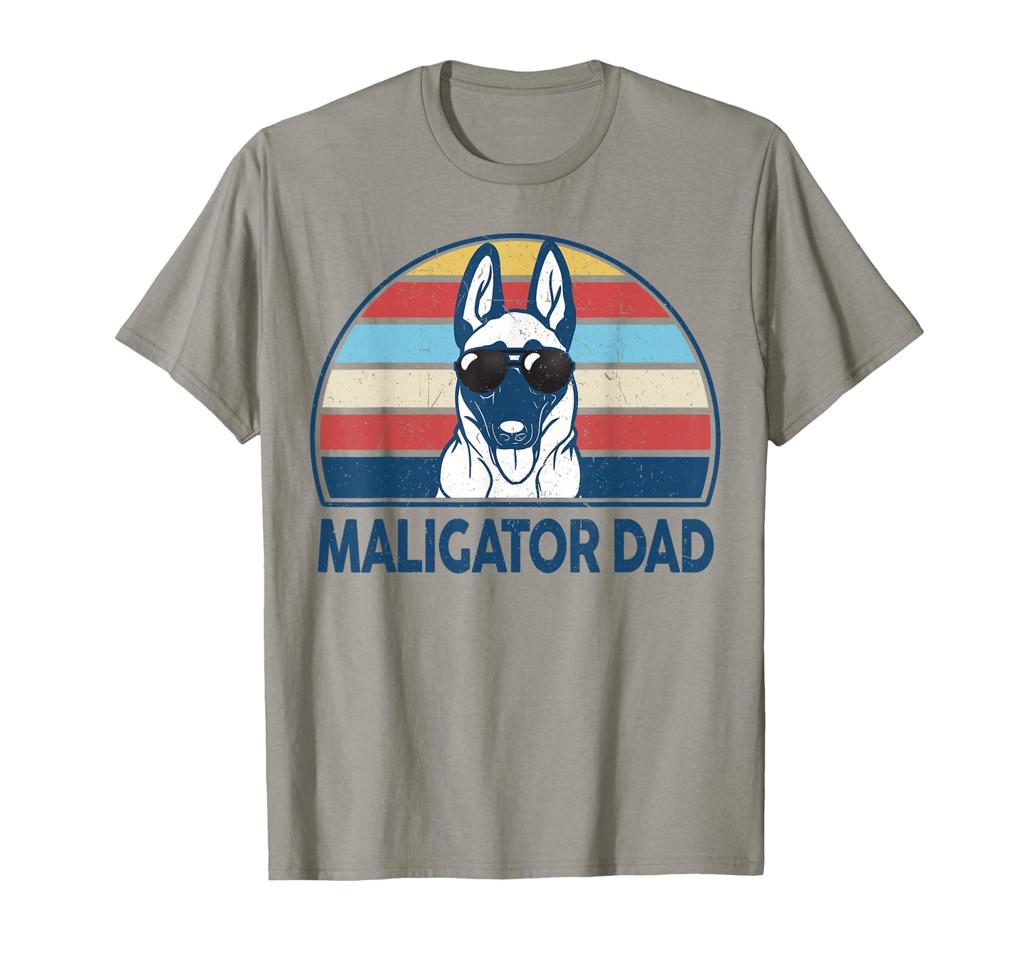Funny Belgian Malinois Maligator Dad for Dog Lover T-Shirt