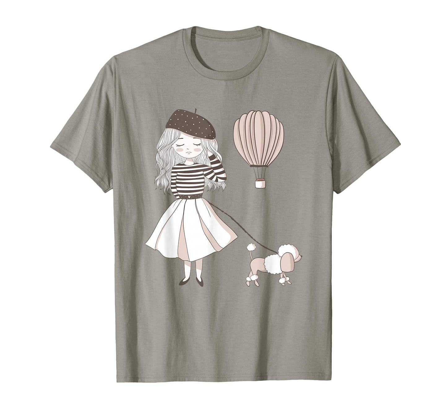 Sassy Southern Charm & Grace | Paris France | Cute French Girl & Poodle Gift T-Shirt