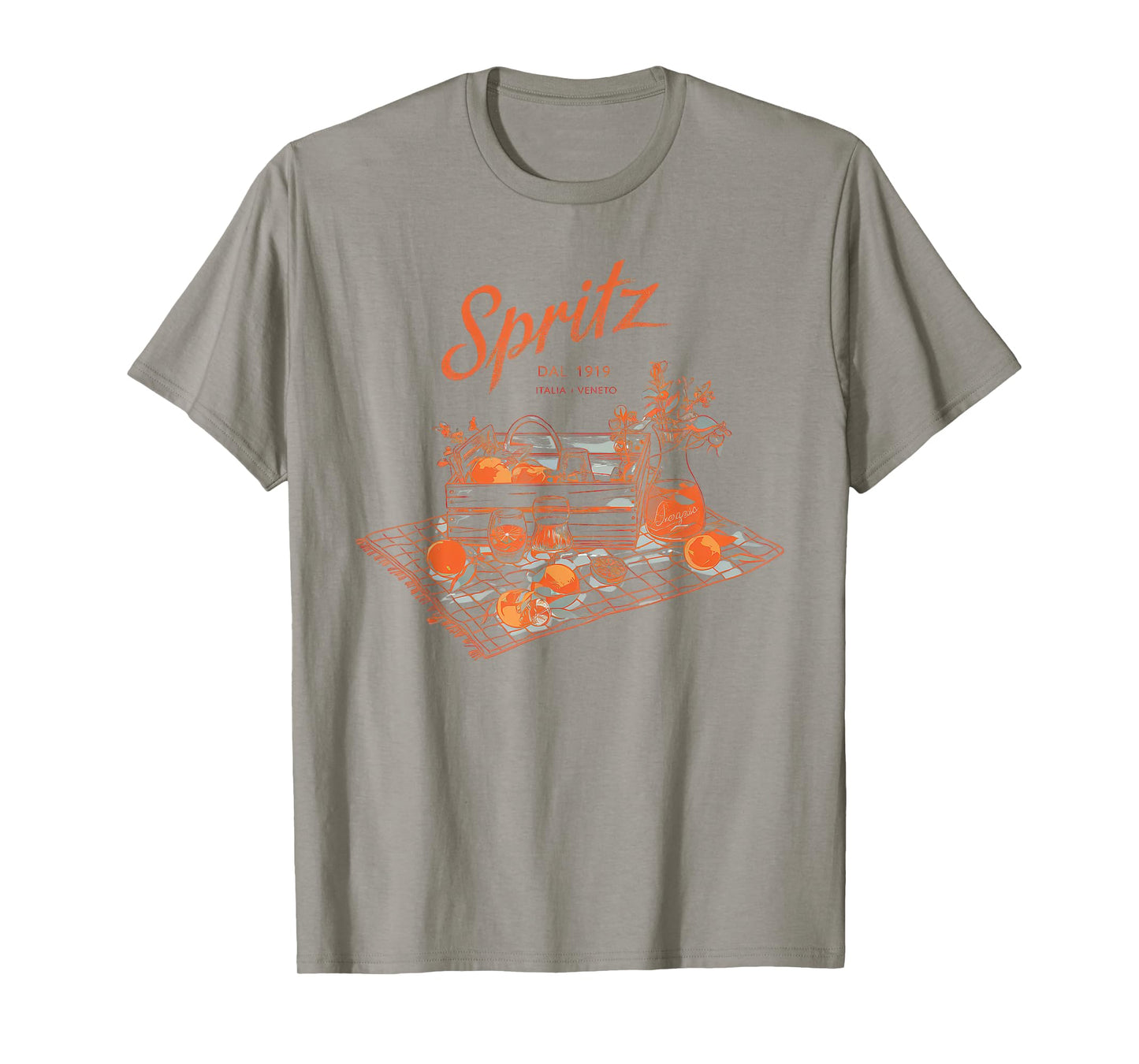 Spritz Veneto Tshirt Italia Vintage Orange Wine Cocktail T-Shirt