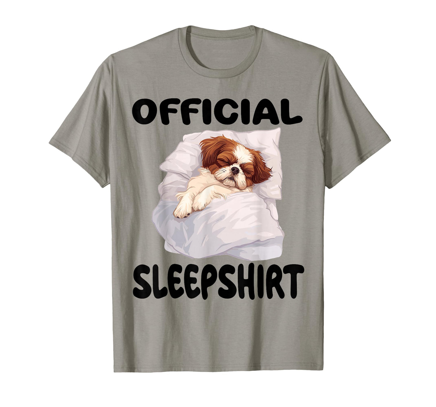 Shih Tzu Dog Official Sleepshirt Pajamas Nightgown T-Shirt for Men Women Kids