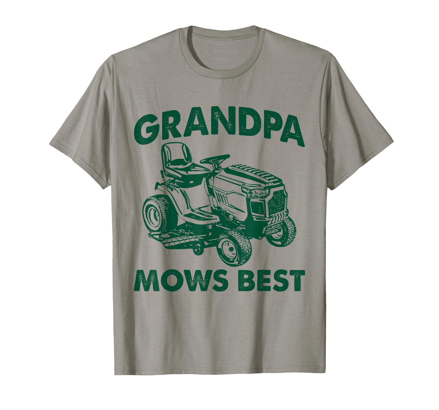 Grandpa Mows Best Best Lawn Mowing Mowing Gardener Father's T-Shirt
