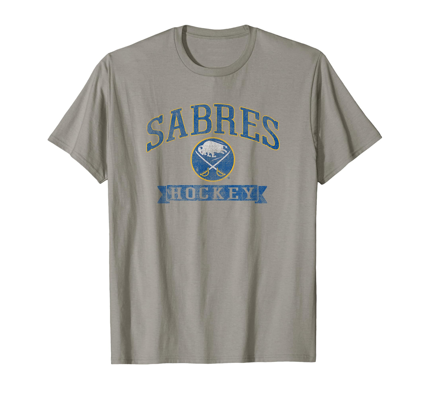 Buffalo Sabres Vintage Hockey Gray NHL Officially Licensed T-Shirt
