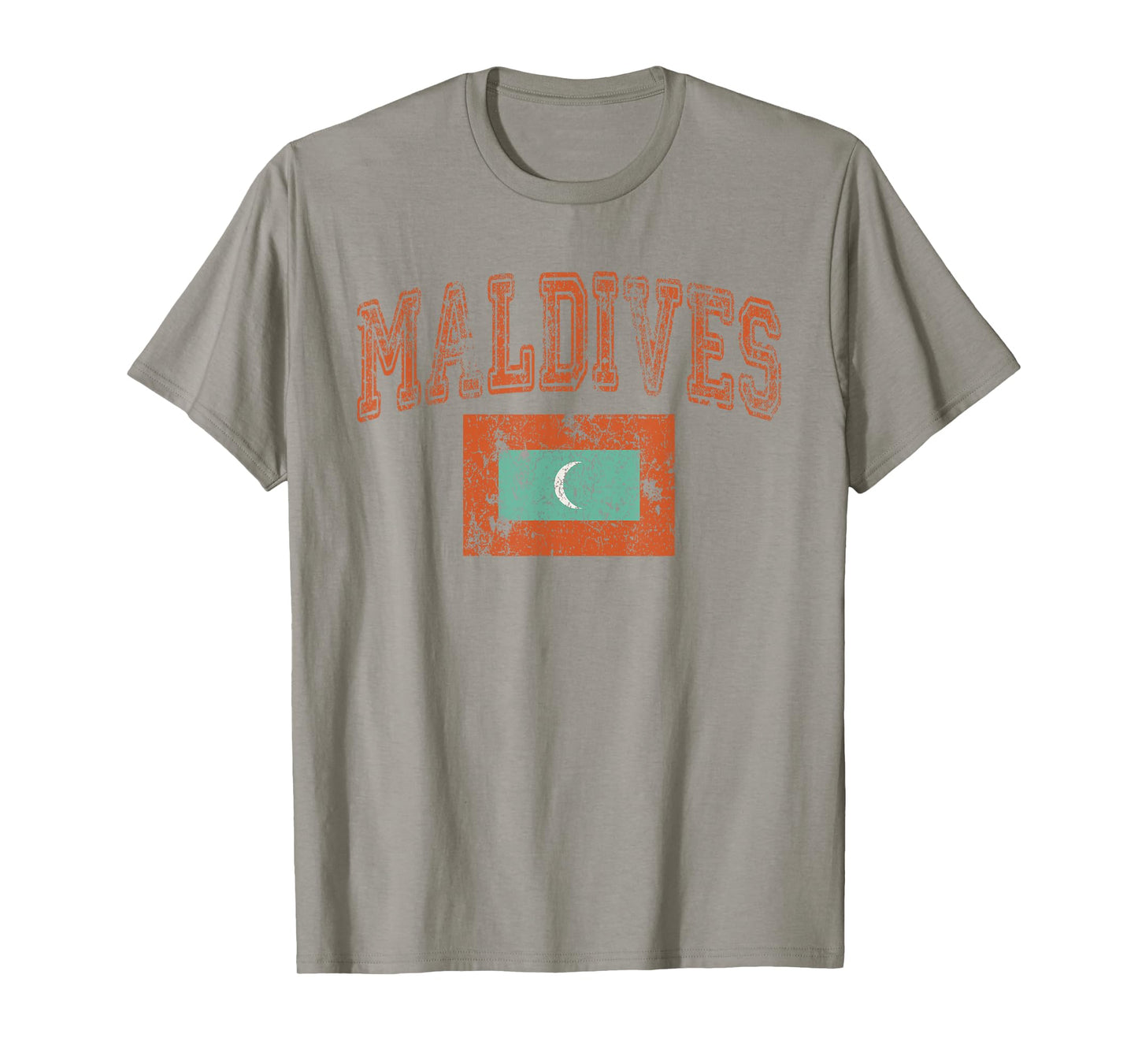 Vintage Retro Faded Maldives Flag T-Shirt