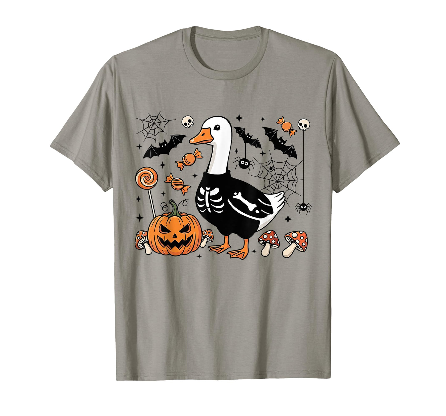 Halloween Silly-Goose Spooky Season Honking Jack-O-Lantern T-Shirt