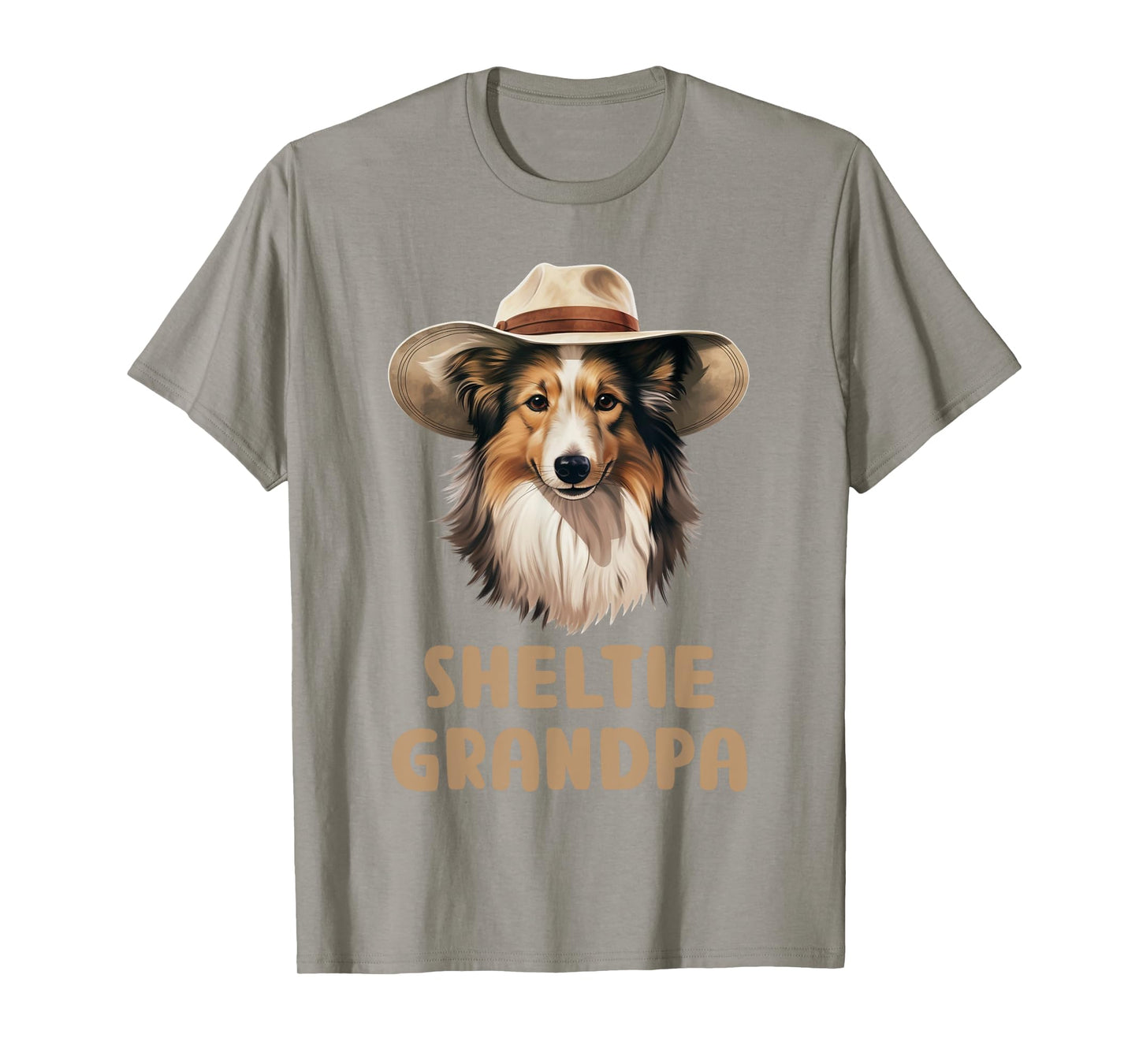 Sheltie Grandpa Dog Lovers Gift Funny Puppy Sheltie Owner T-Shirt for Men Women Kids