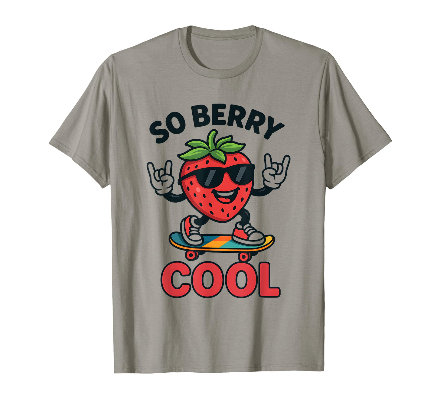 So Berry Cool Boys Strawberry Season Fruit Lover Groovy T-Shirt